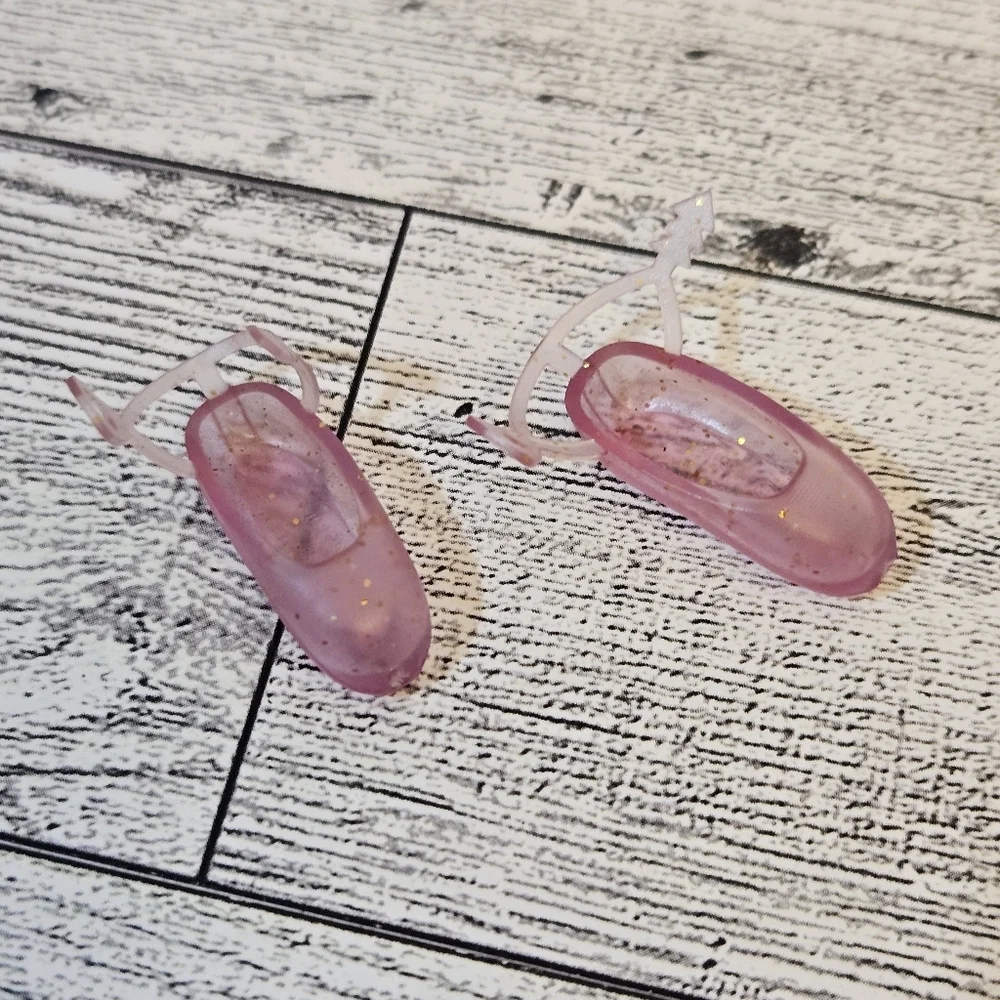 Barbie & Mixed Shoes Lot Ballet Shoes  Flippers Skates Pink Purple Accessories